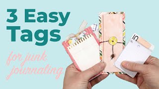 Easy, fun, interactive tags/journaling cards for your junk journal