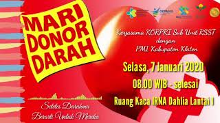 Iklan layanan masyarakat untuk donor darah