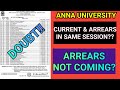 Anna University Current &amp; Arrear Exams in Same Session?? | Arrear Exams | Current Paper |Arrear Fees