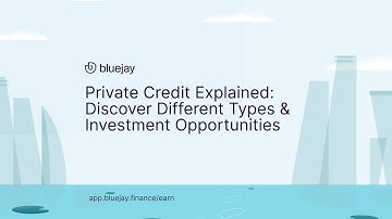 Private Credit Explained: Discover Different Types & Investment Opportunities | Bluejay Finance