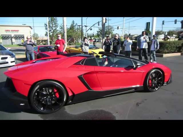 Lamborghini Aventador 50° Anniversario Roadster LP720-4 - YouTube
