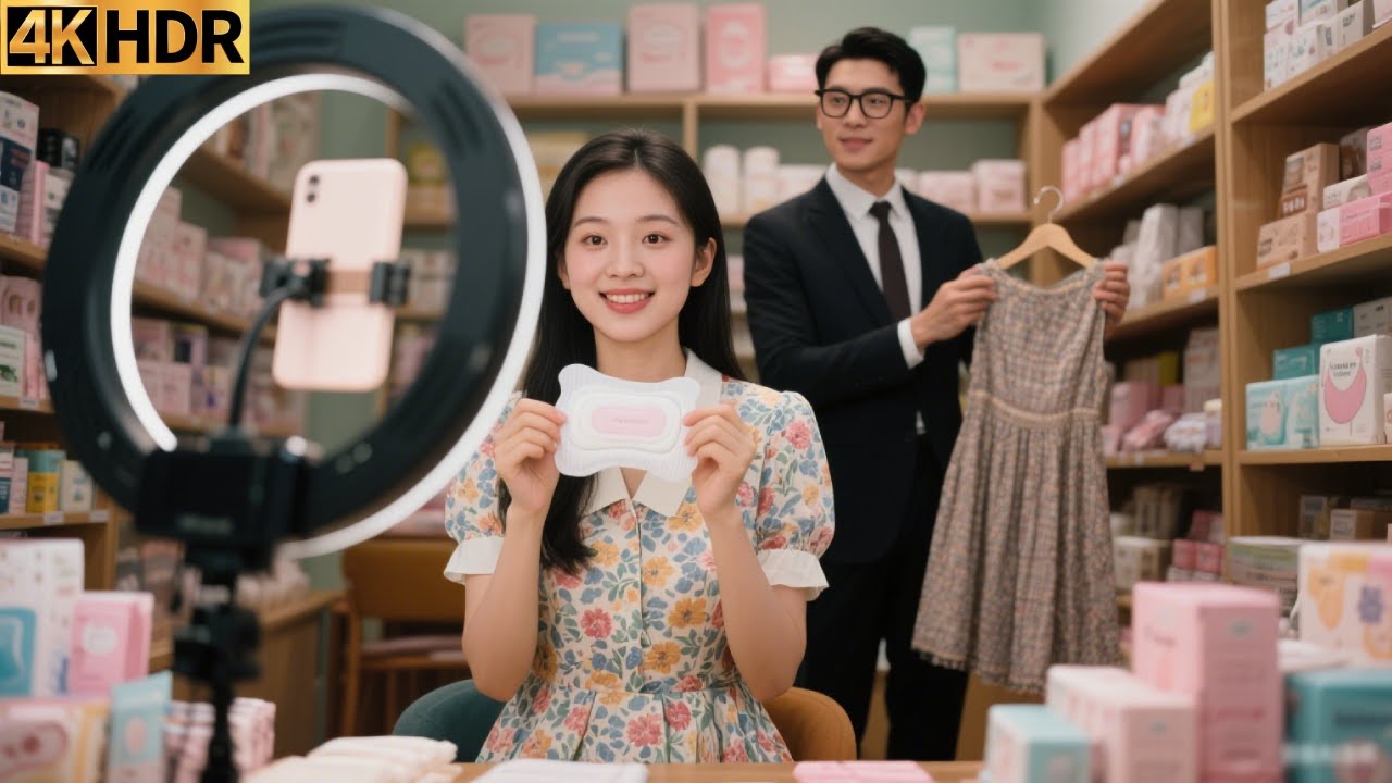 Viajé a los años 90 y con mi guapo esposo cojo vendimos toallas femeninas en TikTok para triunfar！