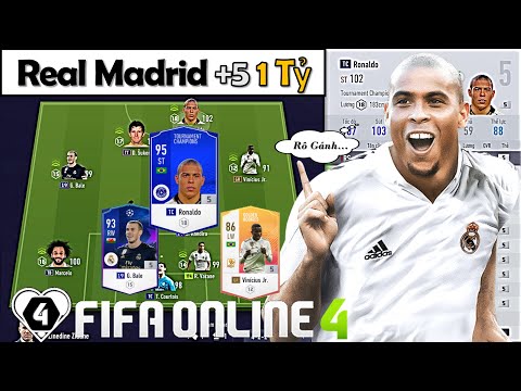 Xây Dựng & Trải Nghiệm Đội Hình " REAL MADRID +5 1 TỶ " XUẤT SẮC NHẤT Với RONALDO, BALE & VINICIUS