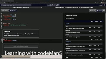 (scrapped) learn2code | freeCodeCamp (New) Responsive Web Design - Building a Balance Sheet: Step 63