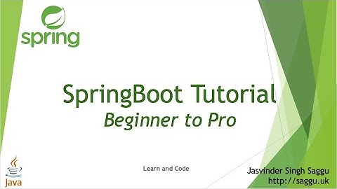 SpringBoot Tutorial for Beginners| How to build Restful Webservices using SpringBoot? | Part1