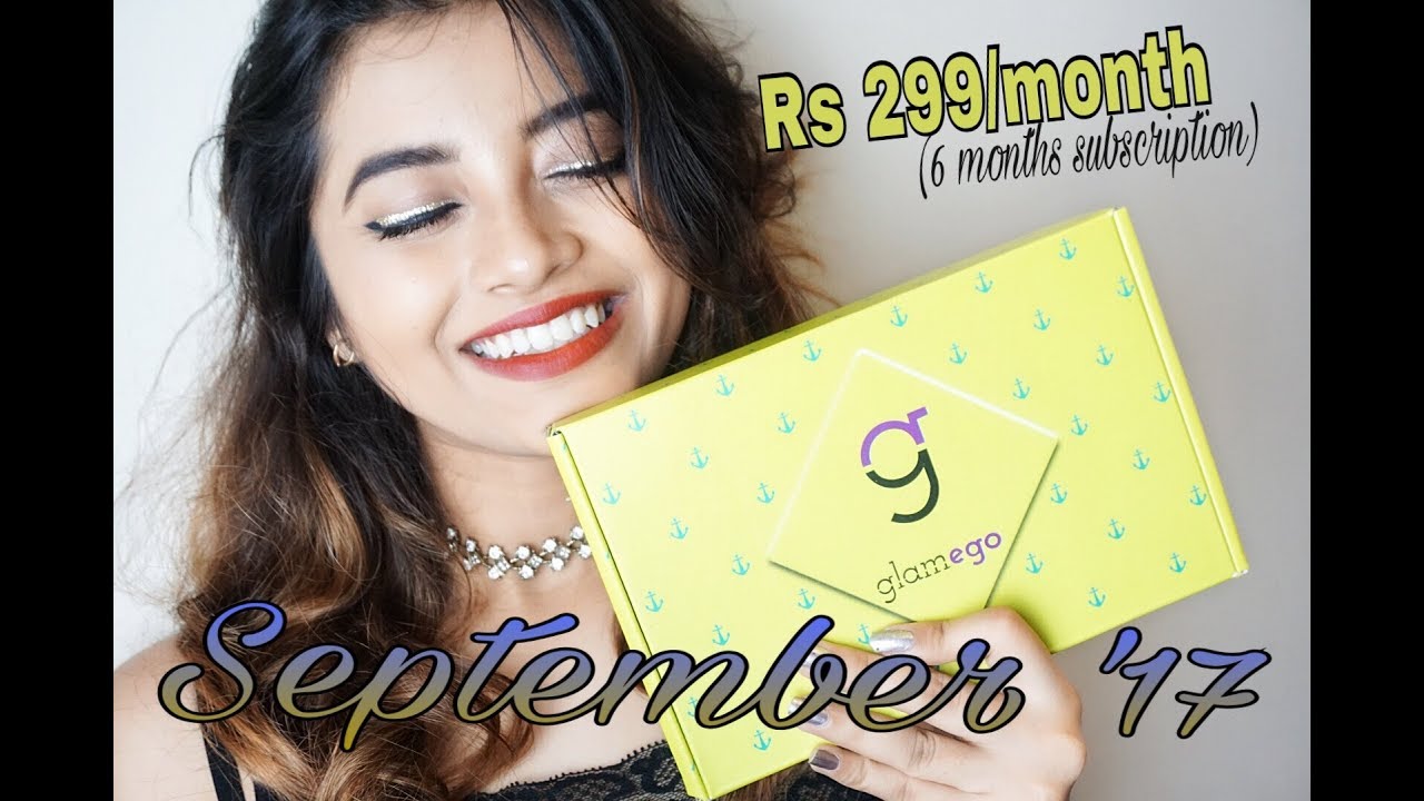 GlamEgo September 2017| Unboxing |Best Subscription Box in India