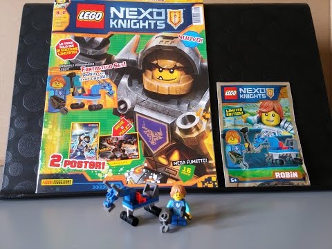 YouTube thumbnail: Lego Nexo Knights Magazine #2 Recensione Robin e cavallo LTD. Edition