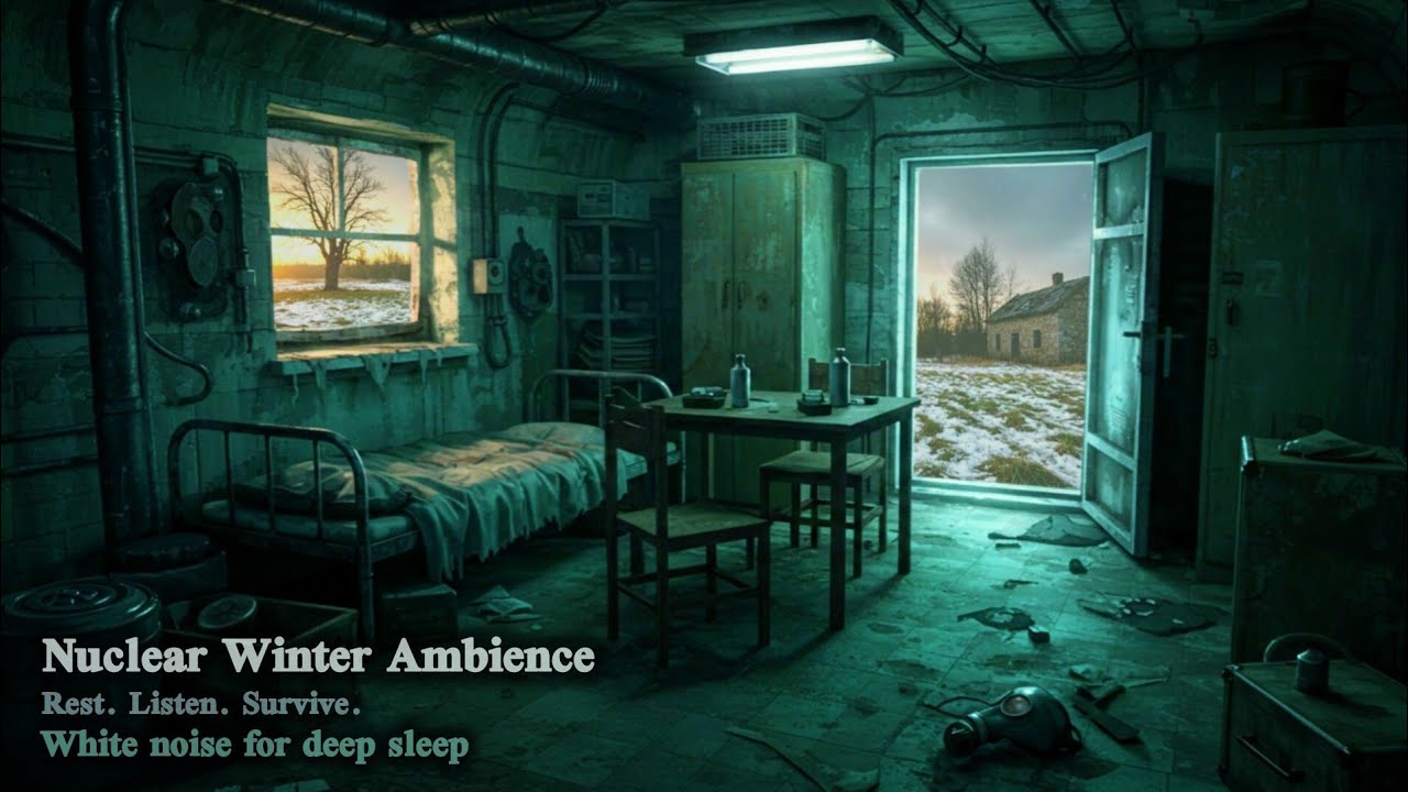 Атмосфера ядерной зимы | Метель в заброшенном убежище | Сон, сосредоточенность, постапокалиптическая