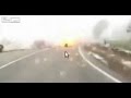 God Destroys Car & Men With Lightning POV Dash Camera