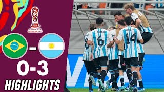 Brazil-U17 vs Argentina-U17 0-3 Highlights | FIFA U-17 World Cup 2023