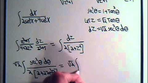 Integration Rational Trigonometric Functions [A] Example 2