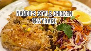 Nando’s Style Chicken Tray bake