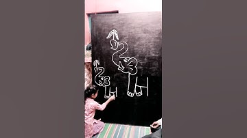 1234 ki help se elephant ki easy drawing 🐘🐘#art #drawing #short #shortviral