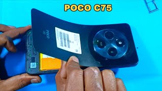 How to disassembly Poco C75 // poco c75 5g back panel open 