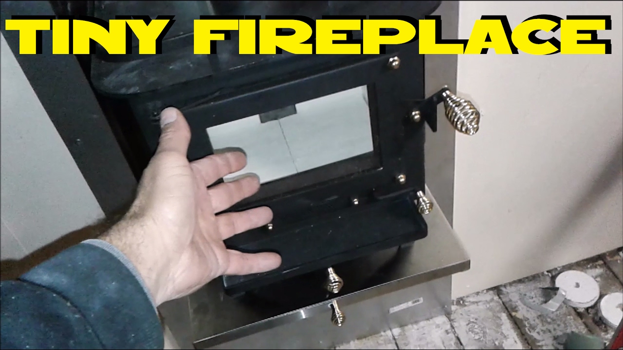 Crazy small fireplace CB-1008 CUB Cubic Mini Wood Stove - YouTube