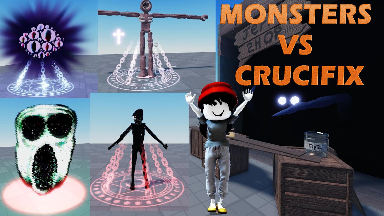 USE CRUCIFIX IN ALL DOORS MONSTERS YouTube