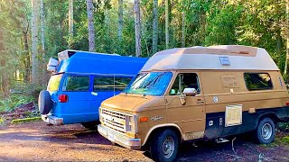 Hanging out with a local van dweller | Camping with @boho blue van