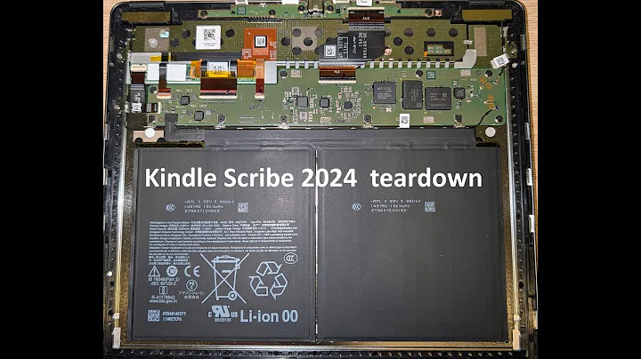 Kindle Scribe 2024 teardown vs Kindle Scribe 2022