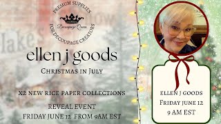 NEW rice paper collection reveal event! ellen j goods - 9am EST