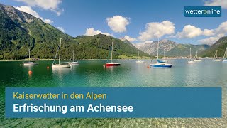 Kaiserwetter und traumhafte Farben am Achensee in Tirol