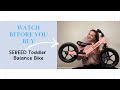 Best Balance Bike for Toddlers? SEREED Balance Bike Honest Review