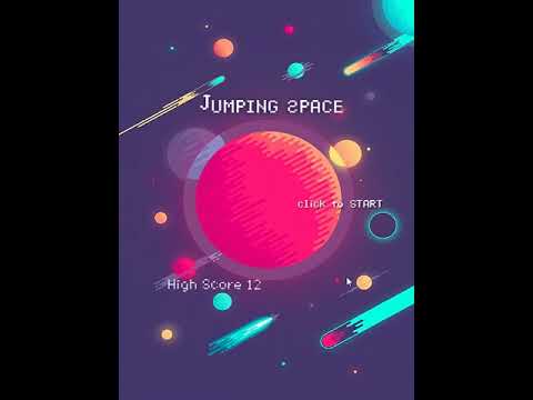 jumping space / pixel / pixel game / coding / processing / game