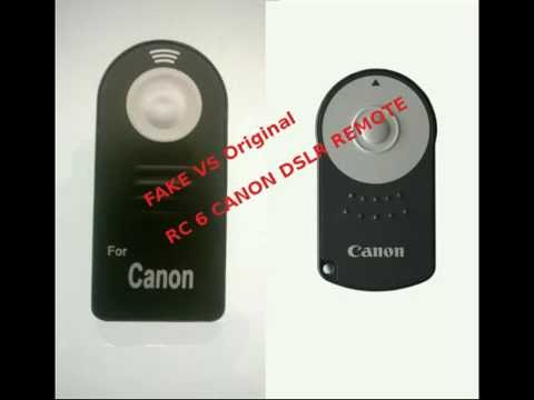 Canon RC 6 remote - Fake Vs Original - YouTube