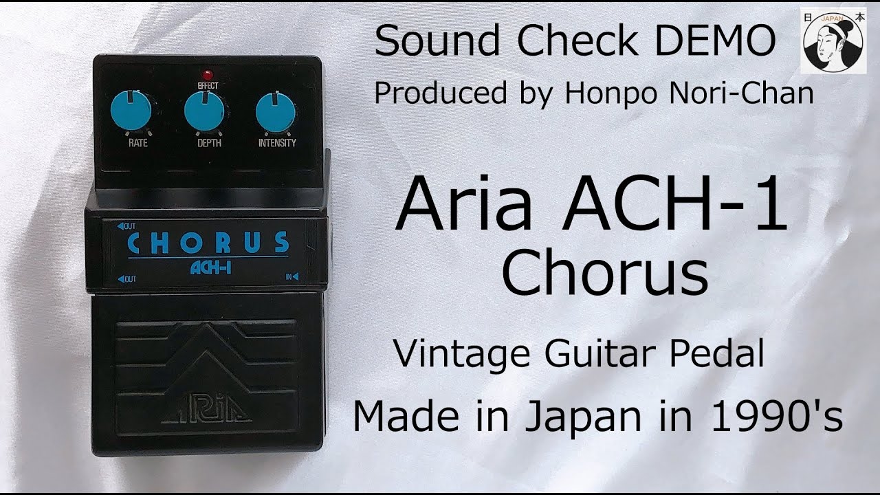 Aria ACH 1 Chorus1990s Vintage Guitar Pedal Made in Japan W/Aria