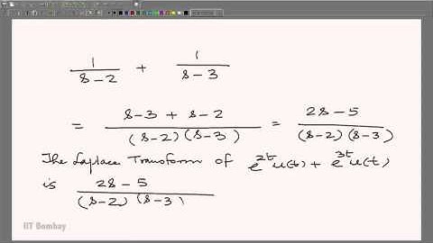 EE210x S405 Examples of Some Laplace Transforms and Z Transforms IIT Bombay