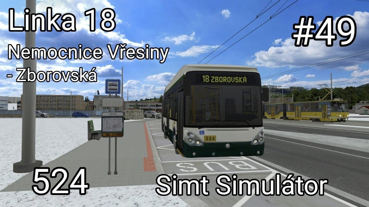 Linka 18 Nemocnice Vřesiny - Zborovská zkrácená linka 18