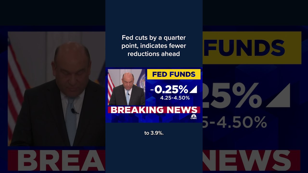 Fed Cuts By A Quarter Point Indicates Fewer Reductions Ahead
