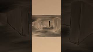 Toned Tan Liminal space - Wide Wall Maze #shorts #artshorts #digitalart