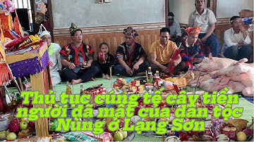 Thủ tục cúng tế cây tiền người đã mất của người dân tộc Nùng ở Lạng Sơn