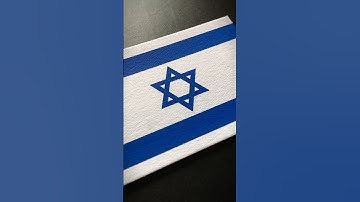 ISRAEL 🇮🇱 Flag Drawing #middleeast #flagsdrawing #posca