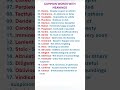 Common Words with Meanings. English Lesson. Advanced Vocabulary