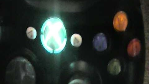 MULTI COLOURED GUIDE BUTTON XBOX 360 CONTROLLER