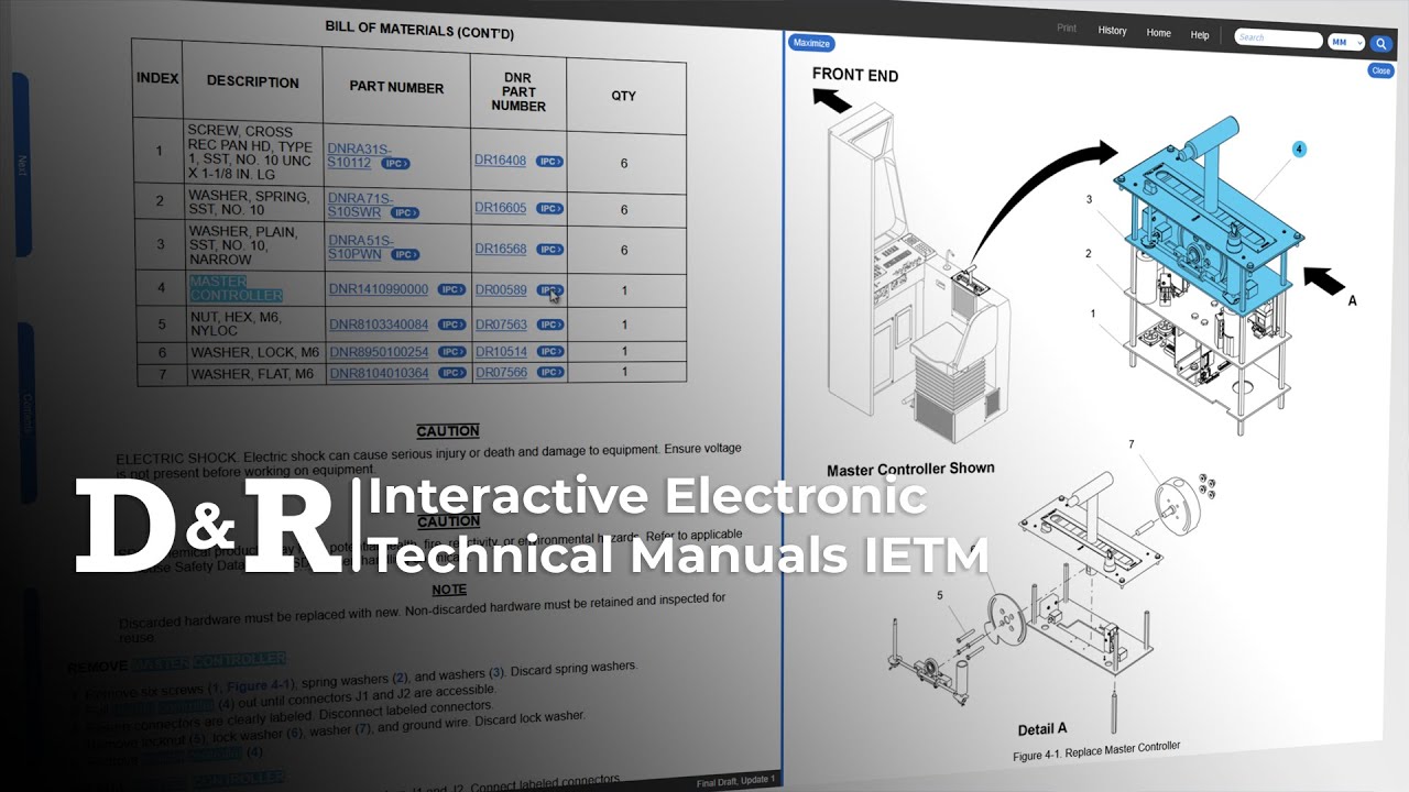 IETM in Action | Interactive Electronic Technical Manual - YouTube
