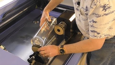 18- 100 Watt Laser 4th axis glass vase jig + lasercut 6.1