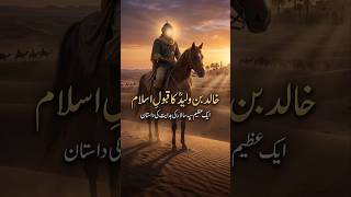 Hazrat Khalid Bin Waleed RA Acceptance of Islam   Inspiring Islamic Story #viralvideos #shorts