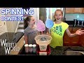 Kitchen Gymnastics | Spinning Contest | Whitney and Delaney