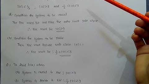 EC202 Signals and Systems_Mod 6_Condition for Causality and Stability_Numerical 2