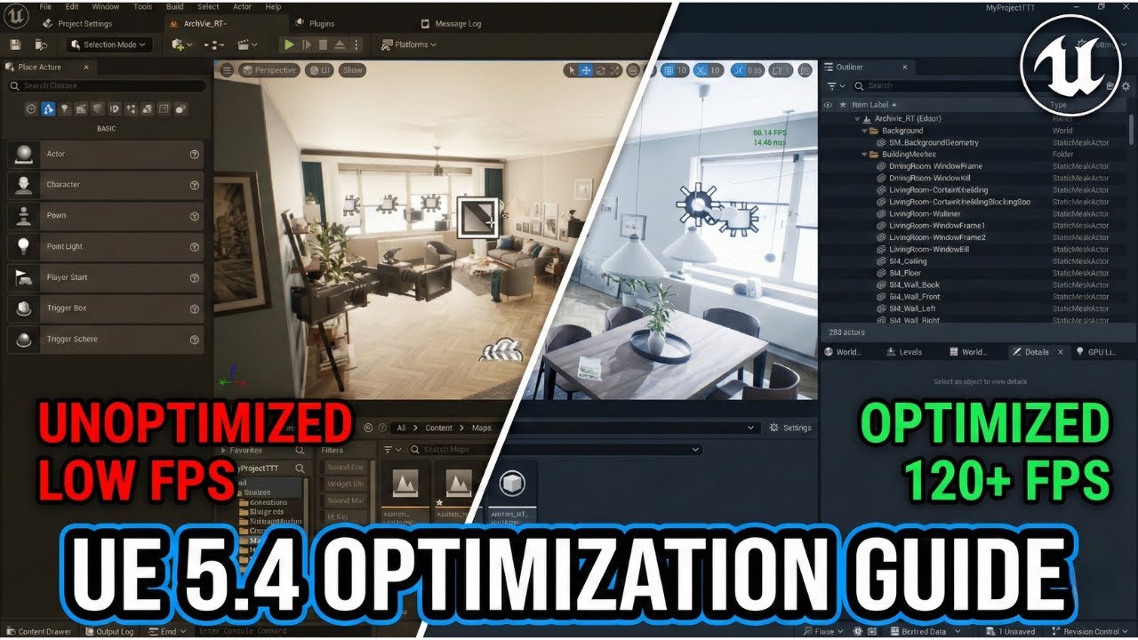 How to Optimize Unreal Engine 5 Projects for 120+ FPS | GPU Lightmass ...