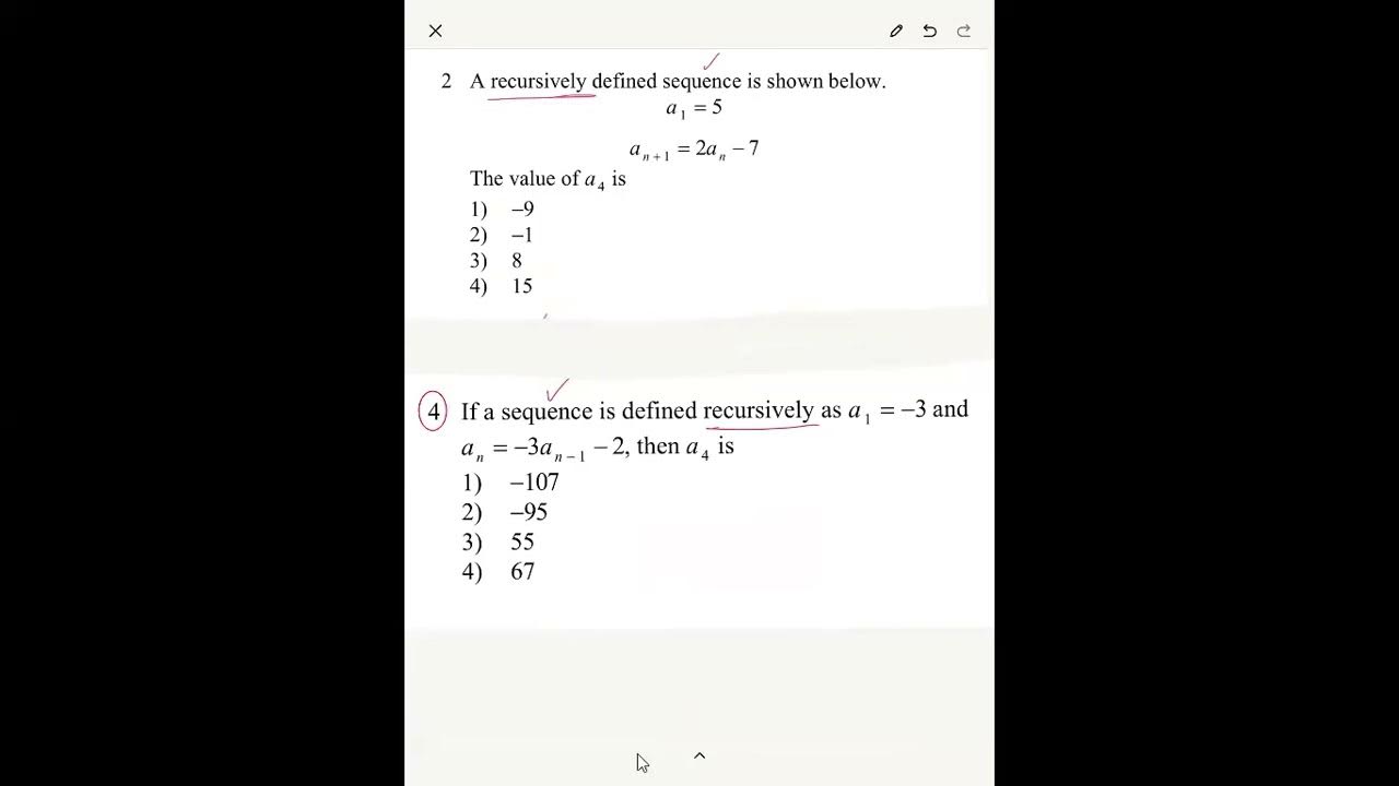 Question 20 from August 2022 Algebra 1 Regent exam - YouTube