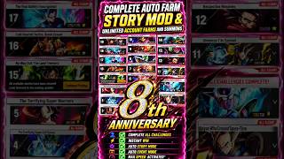 60,000+ Chrono Crystals 💎 INSTANT AUTO FARM! | 8th Anniversary #dragonballlegends #dblegends #shorts
