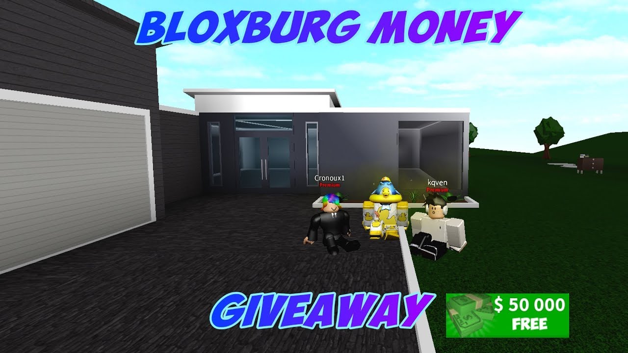 BLOXBURG MONEY GIVEAWAY - YouTube