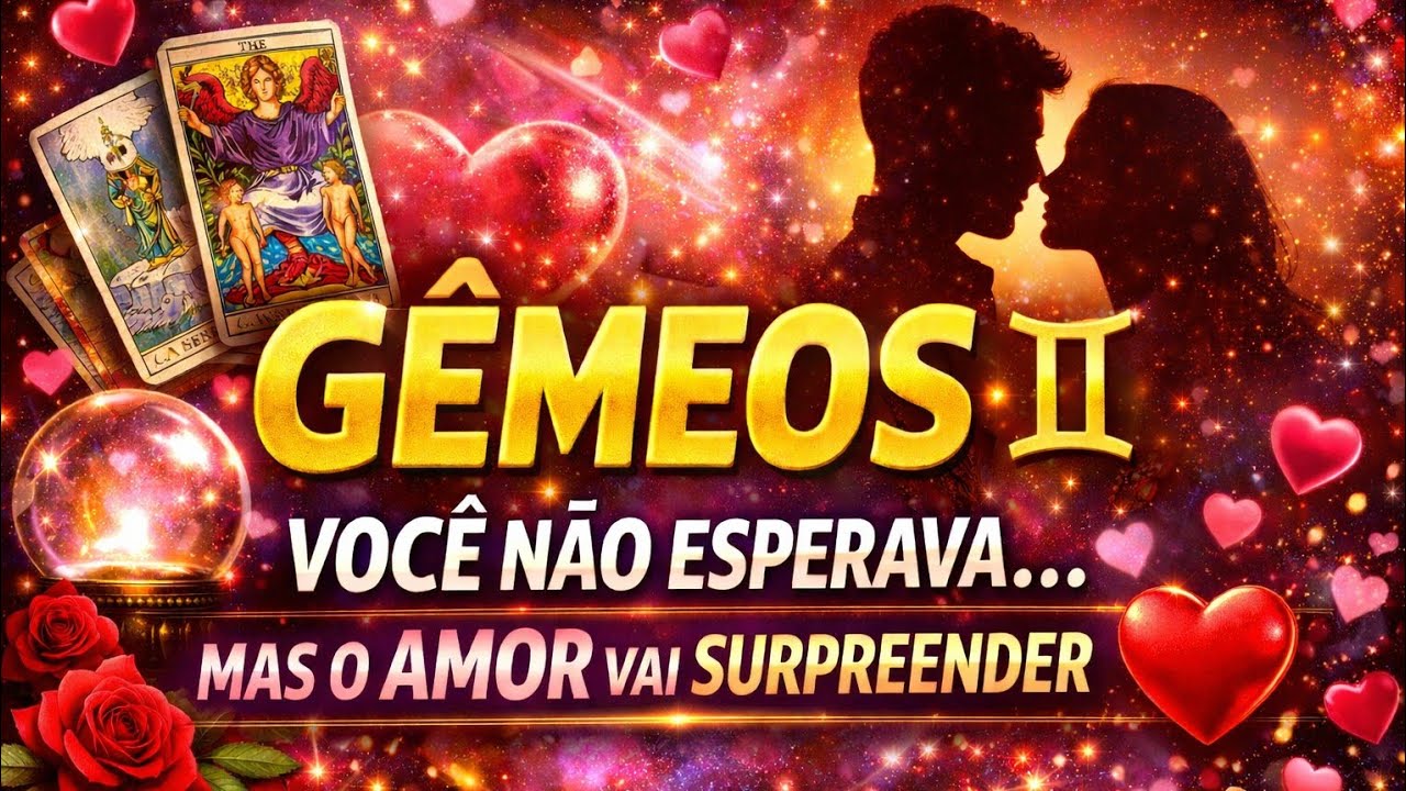 🔥 GÊMEOS ♊️ VOCÊ NÃO ESPERAVA… MAS O AMOR VAI SURPREENDER ❤️