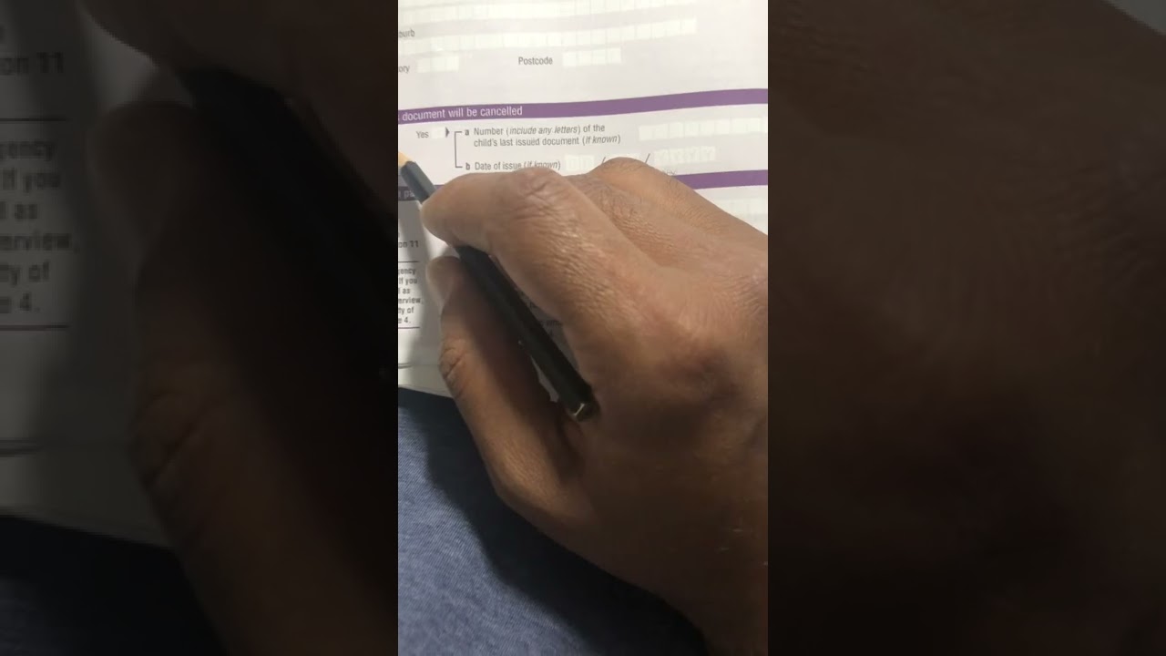 How to fill passport application for child in Australia easily.