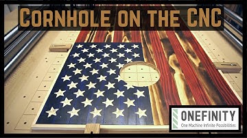 CNC Machining A Cornhole Board // Easy Beginner CNC Router Project