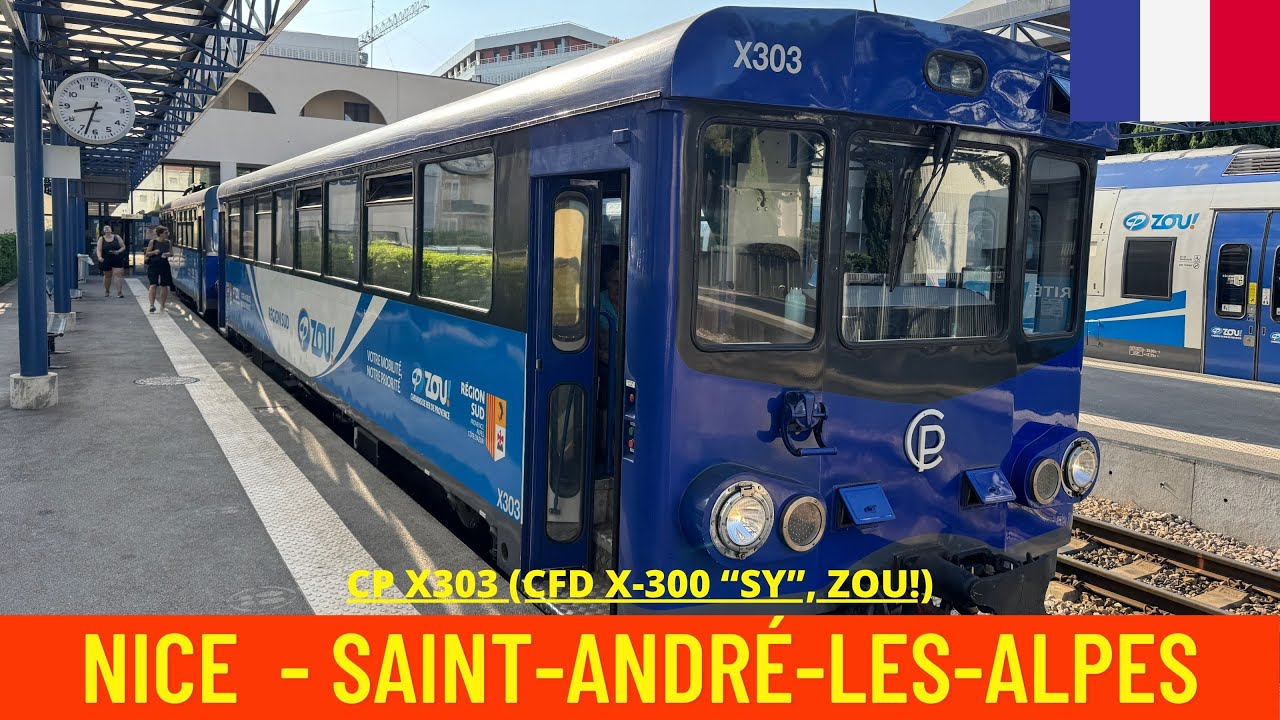 Cab Ride Nice → Saint-André-les-Alpes (Chemins de Fer de Provence, France-June 2025)driver's view 4K