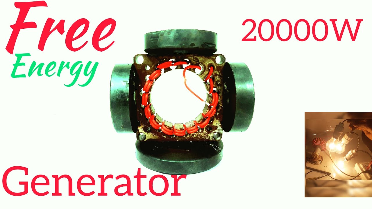 Magnetic power Free electricity generator 245v A//C 2000w using Magnet ...